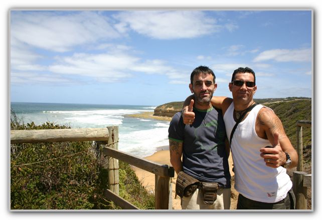 CJ & Stuart at Bells Beach Feb 2007